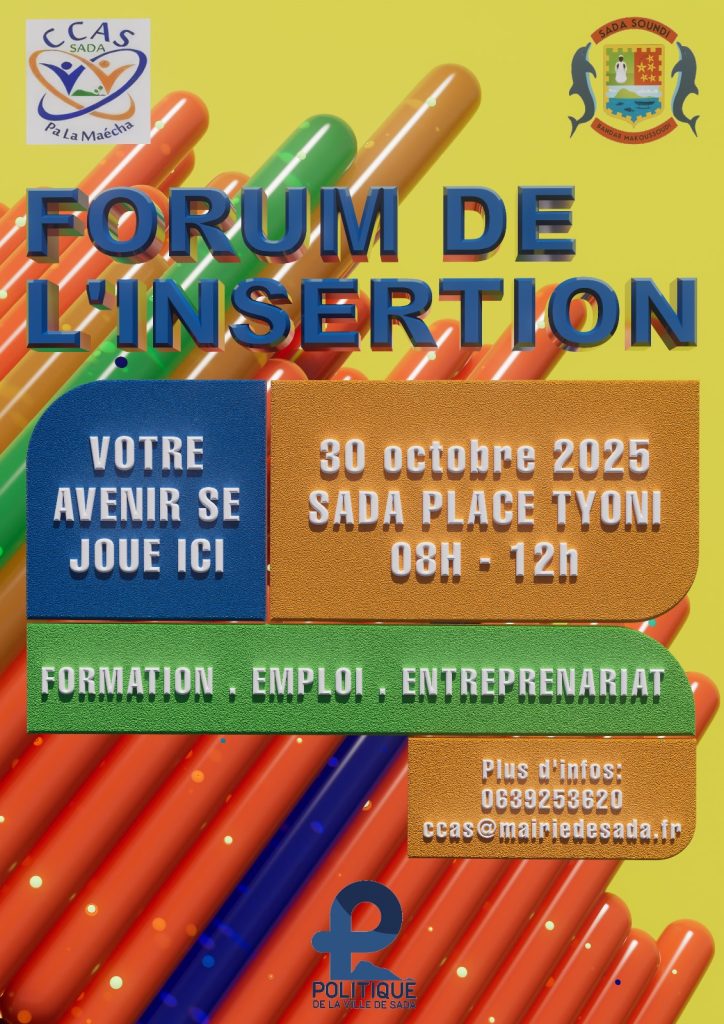 Forum de l’insertion Sada Mayotte : formation, emploi & entrepreneuriat
