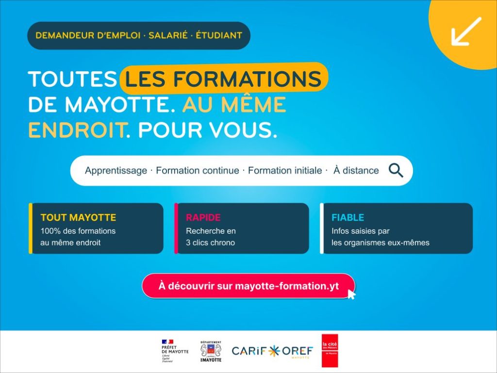 Trouvez une formation à Mayotte avec Mayotte Formation