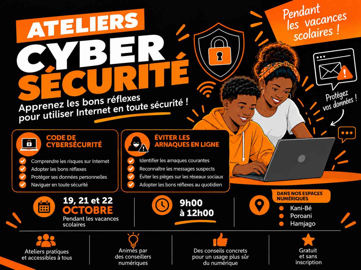 Ateliers cybersécurité à Mayotte : apprenez à vous protéger sur Internet !